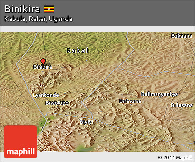 Satellite Panoramic Map of Binikira