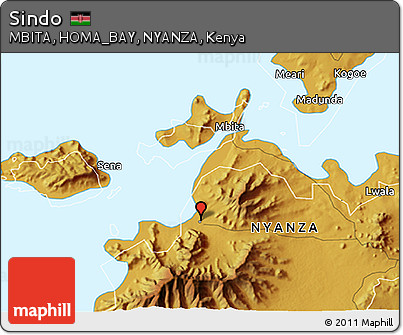 Physical 3D Map of Sindo