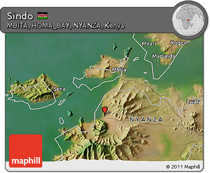 Satellite 3D Map of Sindo