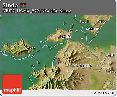Satellite 3D Map of Sindo