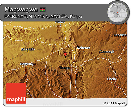 Physical 3D Map of Magwagwa