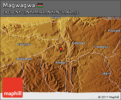 Physical 3D Map of Magwagwa