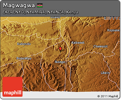 Physical 3D Map of Magwagwa