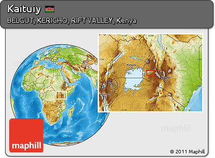 Physical Location Map of Kaituiy