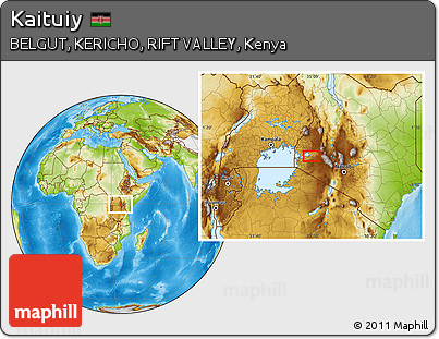 Physical Location Map of Kaituiy