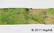 Satellite Panoramic Map of the area around 0° 21' 0" S, 35° 46' 29" E