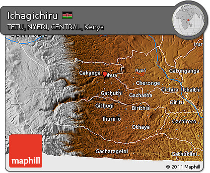 Physical 3D Map of Ichagichiru