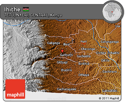 Physical 3D Map of Ihithe