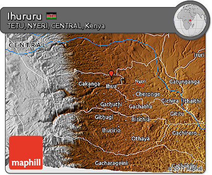 Physical 3D Map of Ihururu