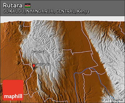 Physical 3D Map of Rutara