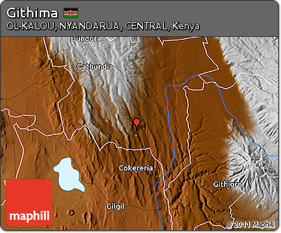 Physical 3D Map of Githima