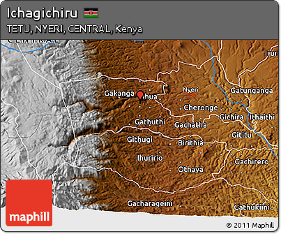 Physical 3D Map of Ichagichiru