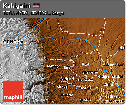 Physical 3D Map of Kahigaini