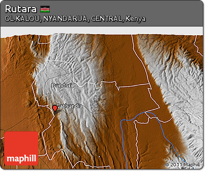 Physical 3D Map of Rutara