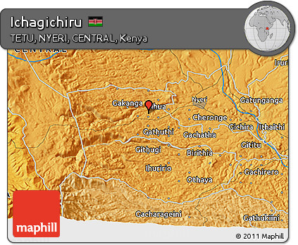 Political 3D Map of Ichagichiru