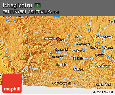 Political 3D Map of Ichagichiru