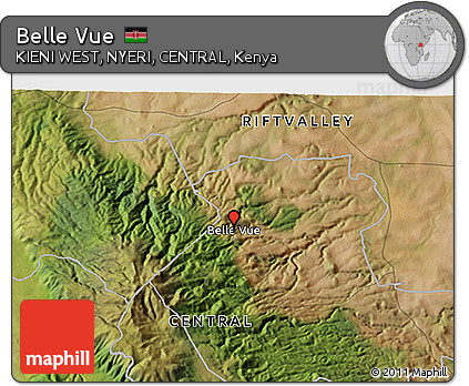 Satellite 3D Map of Belle Vue