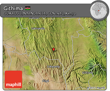 Satellite 3D Map of Githima