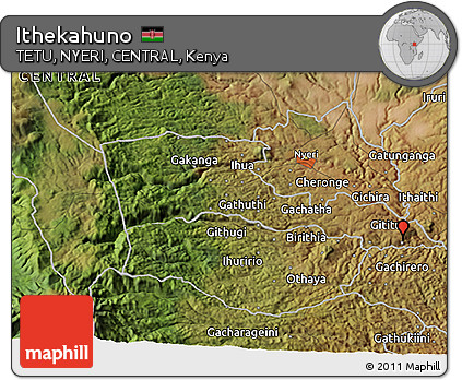 Satellite 3D Map of Ithekahuno