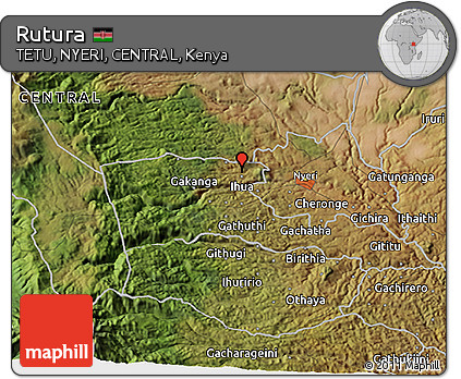 Satellite 3D Map of Rutura