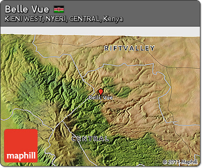 Satellite 3D Map of Belle Vue