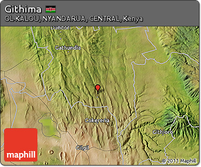 Satellite 3D Map of Githima