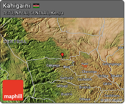Satellite 3D Map of Kahigaini