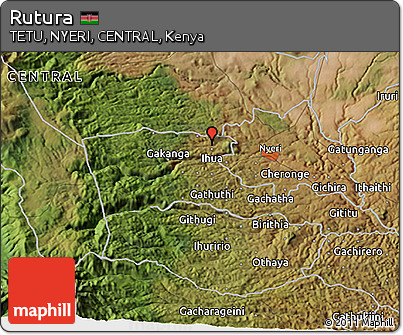 Satellite 3D Map of Rutura