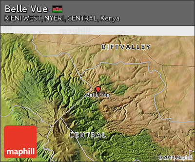 Satellite 3D Map of Belle Vue