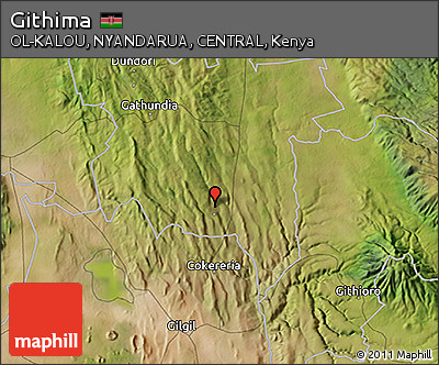 Satellite 3D Map of Githima