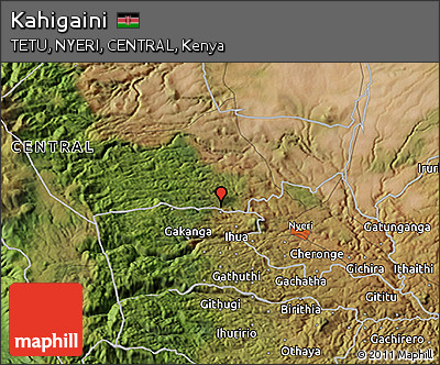 Satellite 3D Map of Kahigaini