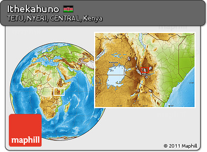 Physical Location Map of Ithekahuno