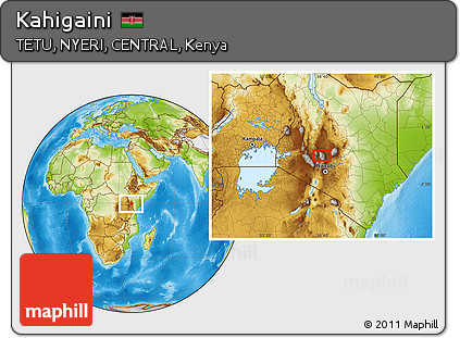 Physical Location Map of Kahigaini