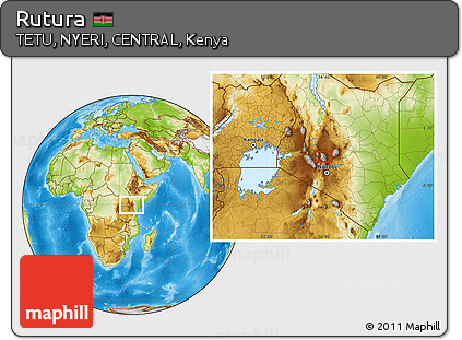 Physical Location Map of Rutura