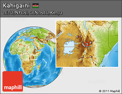 Physical Location Map of Kahigaini