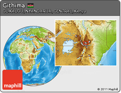 Physical Location Map of Githima
