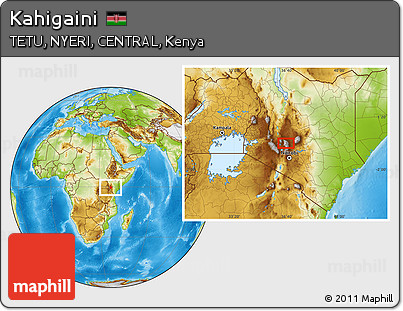 Physical Location Map of Kahigaini