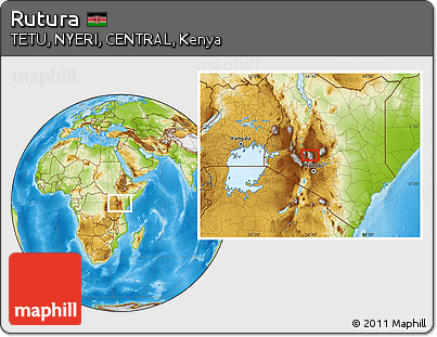 Physical Location Map of Rutura