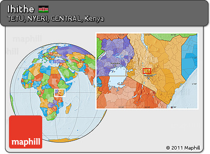 Political Location Map of Ihithe