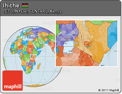 Political Location Map of Ihithe