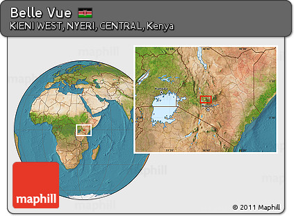 Satellite Location Map of Belle Vue