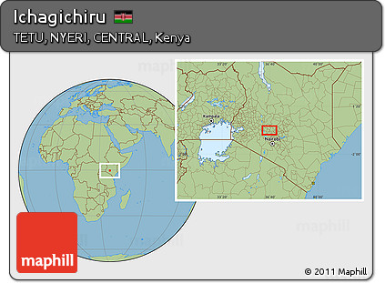 Savanna Style Location Map of Ichagichiru