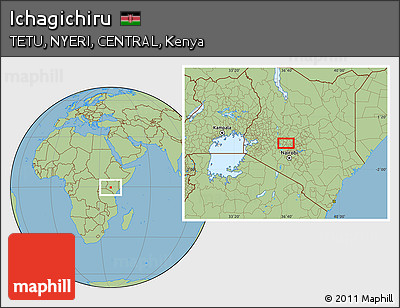 Savanna Style Location Map of Ichagichiru
