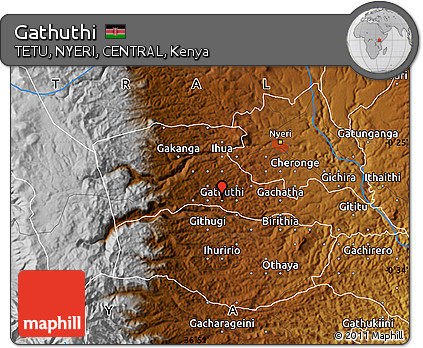 Physical Map of Gathuthi