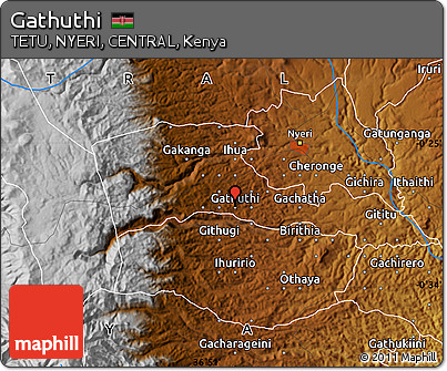 Physical Map of Gathuthi