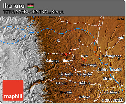 Physical Map of Ihururu