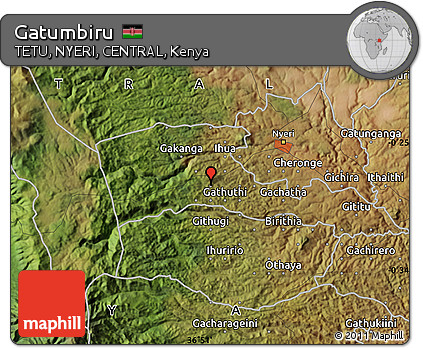 Satellite Map of Gatumbiru