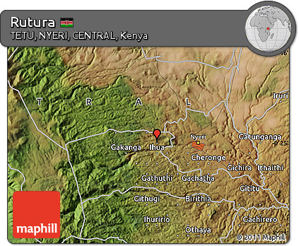 Satellite Map of Rutura