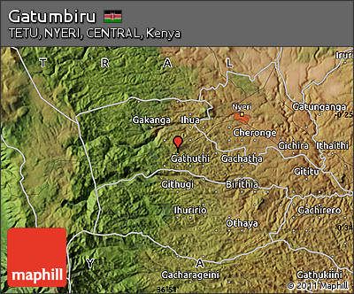 Satellite Map of Gatumbiru
