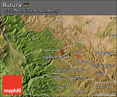 Satellite Map of Rutura